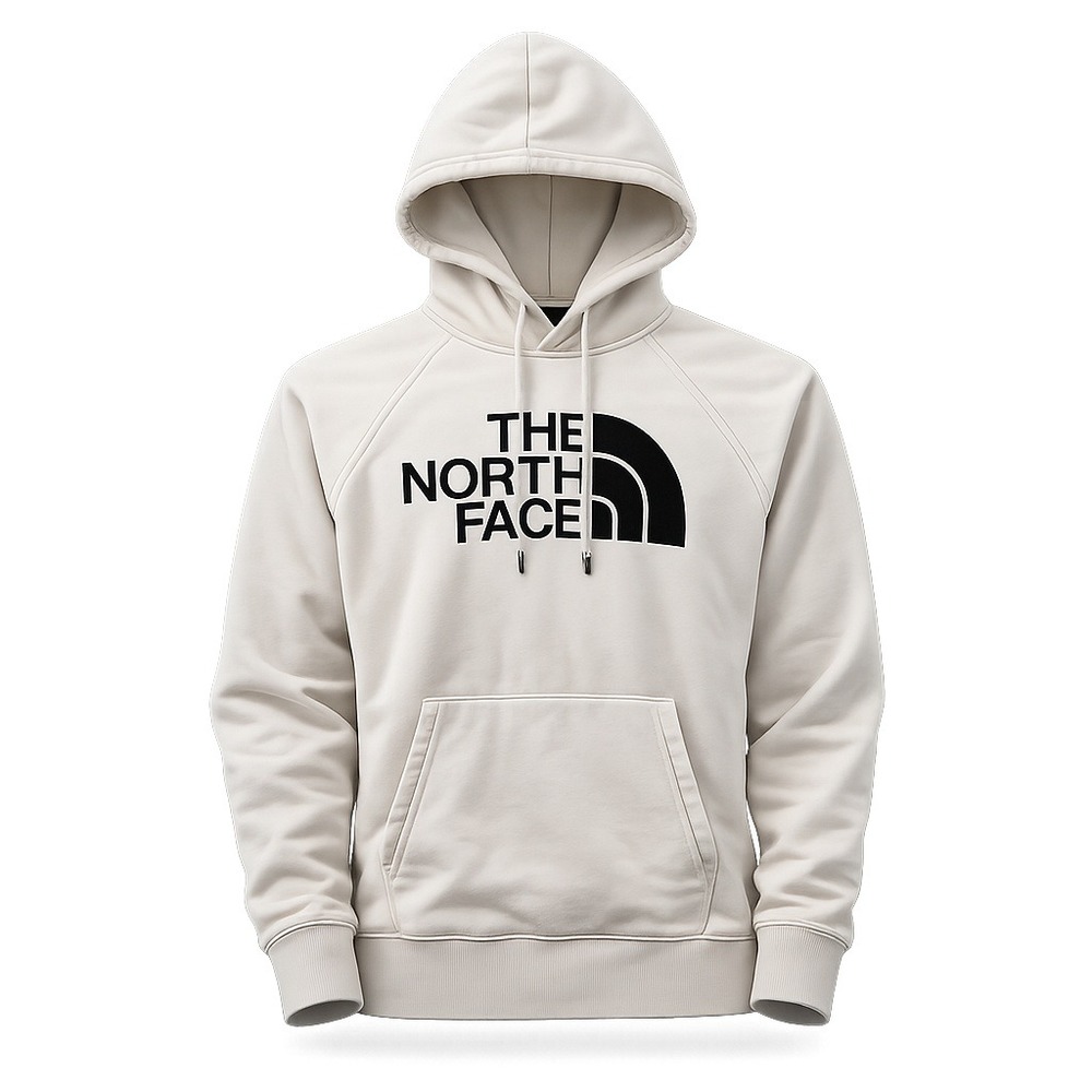 The North Face Half Dome Logo Pullover Hoodie Women‎ XS White Fleece Cozy Gorp